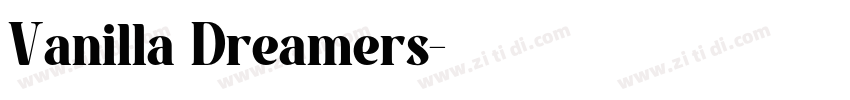 Vanilla Dreamers字体转换